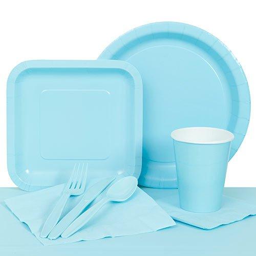 Algopix Similar Product 18 - Pastel Blue Party Tableware Set Party