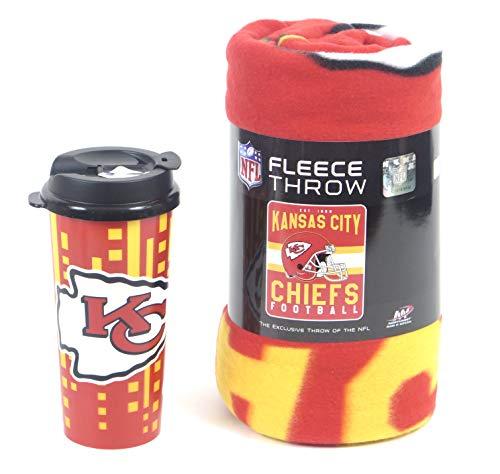 Algopix Similar Product 19 - Kansas City Chiefs Blanket and Tumbler