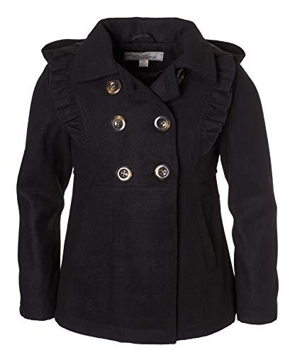 Algopix Similar Product 8 - Cremson Girls Wool Blend Hooded Ruffle