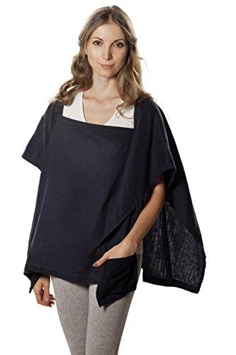 Algopix Similar Product 7 - Poncho Baby Nursing Cover, Square Black