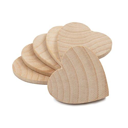 Algopix Similar Product 2 - 112 Wood Hearts Natural Unfinished