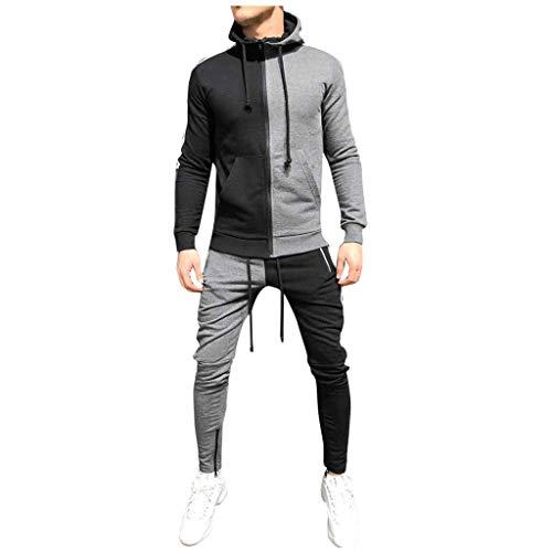 Algopix Similar Product 3 - Eoeth Mens Hooded Sweater Suit Autumn