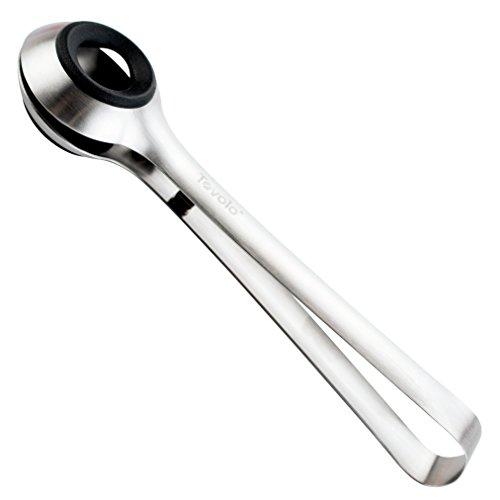Algopix Similar Product 17 - Tovolo Stainless Steel Sphere Ice Tongs