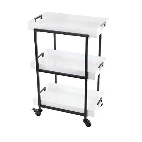Algopix Similar Product 4 - Benzara White Finish Metallic and