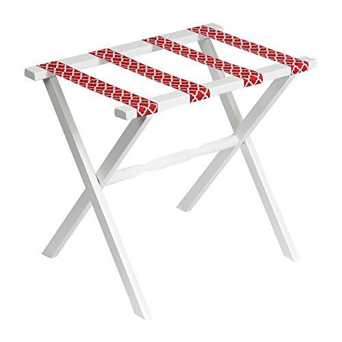 Algopix Similar Product 10 - White Straight Leg Luggage Rack with
