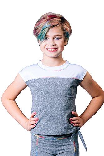 Algopix Similar Product 5 - Topsport Girls Active Tee GreyWhite