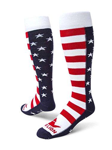 Algopix Similar Product 12 - Red Lion Brave Patriotic Knee High