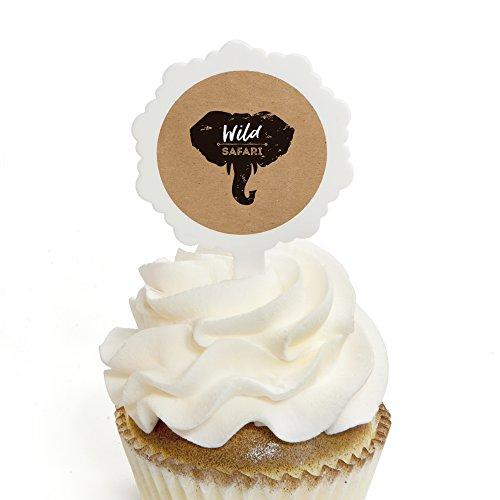 Algopix Similar Product 5 - Wild Safari  Cupcake Picks with