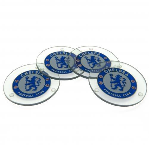 Algopix Similar Product 8 - CHELSEA FC Official Glass Coasters RD