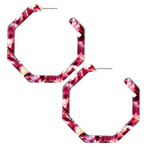 Algopix Similar Product 8 - WOWSHOW Fashion Geometric Octagon
