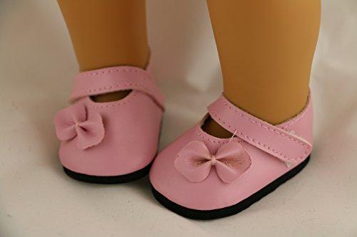 Algopix Similar Product 19 - 18 Pretty Pink Dress Shoe with Bows 