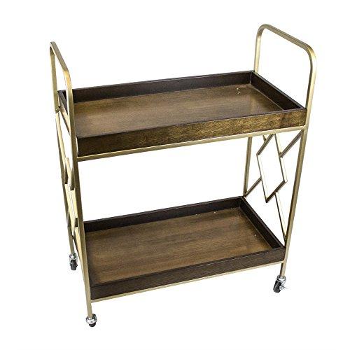 Algopix Similar Product 20 - Benzara Beguiling Metal Bar Wooden