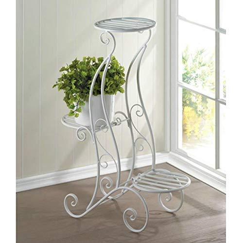 Algopix Similar Product 6 - Curlicue Design ThreeLevel White Iron