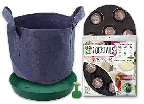 Algopix Similar Product 9 - Seedsheet Grow Your Own Cocktails