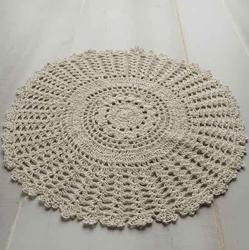Algopix Similar Product 15 - Package of 12 Hand Crocheted Round Ecru