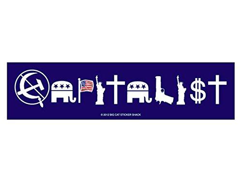 Algopix Similar Product 18 - Capitalist - Blue (Bumper Sticker)