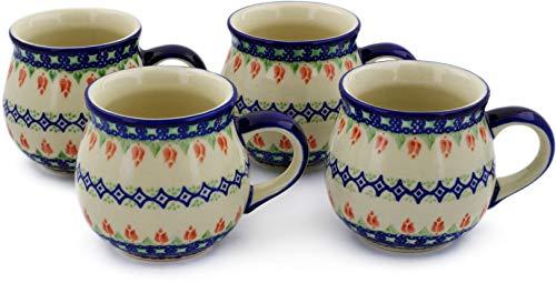 Algopix Similar Product 7 - Polish Pottery Set of Four 12oz Mugs