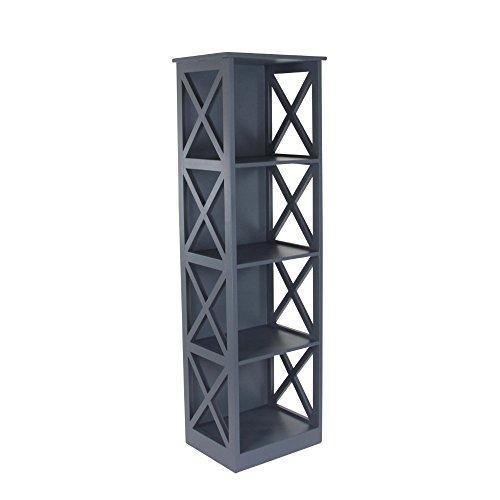 Algopix Similar Product 4 - Benzara Graceful Gray Wood Shelf