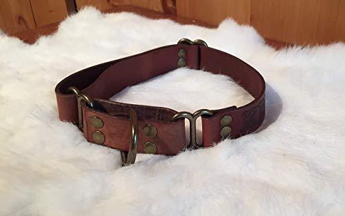 Algopix Similar Product 3 - Personalized Brown Leather Martingale
