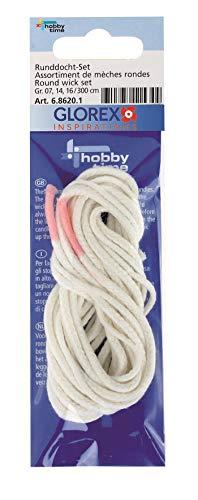 Algopix Similar Product 10 - Glorex Set Wick Candle Natural 17 x