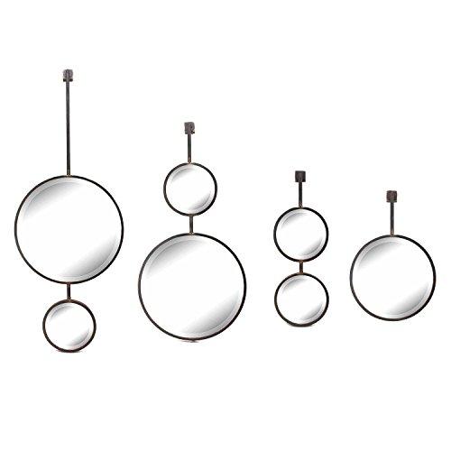 Algopix Similar Product 2 - Benzara Metal Wall Mirror Set of 4