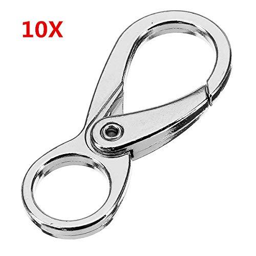 Algopix Similar Product 11 - OKIl 10Pcs 45mm Silver Zinc Alloy
