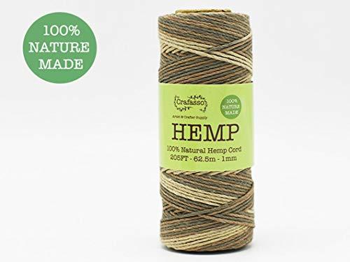 Algopix Similar Product 10 - Crafasso Hemp Twine Cord Spool 205ft