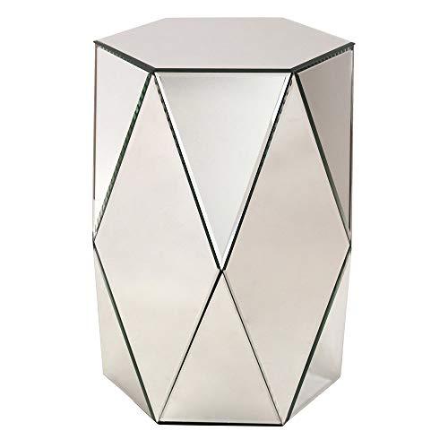 Algopix Similar Product 8 - Aspire Sienna Mirrored Pedestal Table