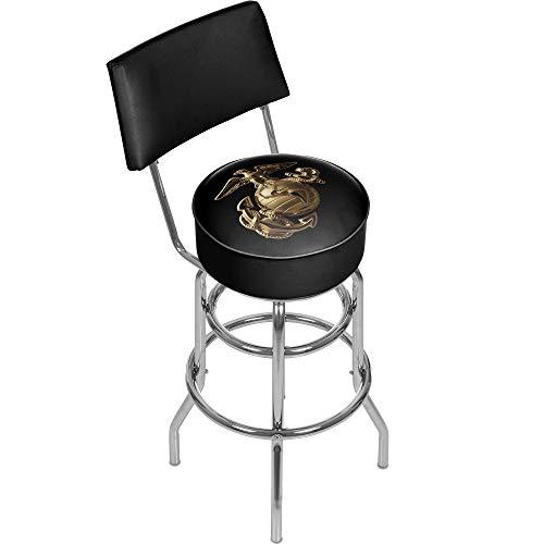 Algopix Similar Product 18 - TG USMC Swivel Bar Stool with Back 