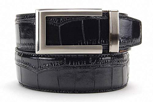 Algopix Similar Product 8 - Alligator Black Premium Reptile Leather