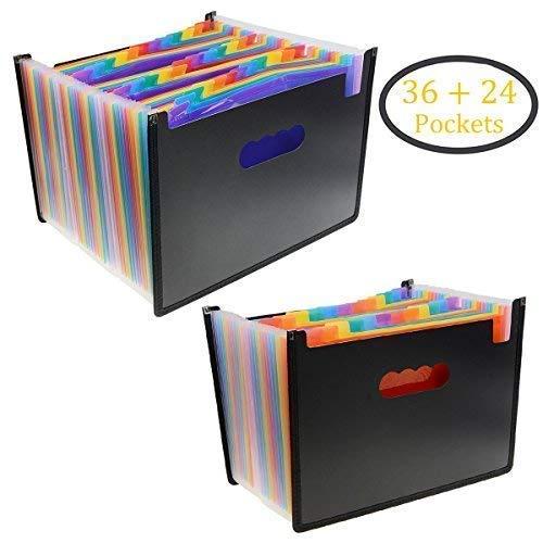 Algopix Similar Product 14 - Multicolored Expanding Files Folder24