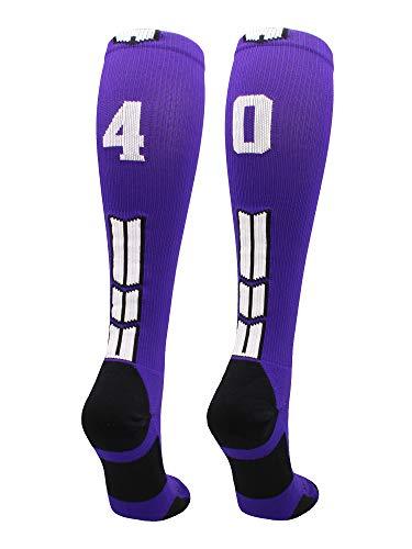 Algopix Similar Product 12 - MadSportsStuff Player Id Number Socks
