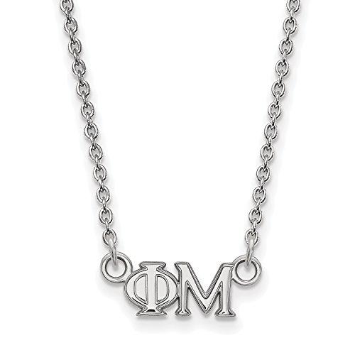 Algopix Similar Product 17 - LogoArt Phi Mu Extra Small Pendant