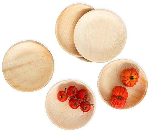 Algopix Similar Product 16 - Leafily Palm Leaf Plates  7 inch Round