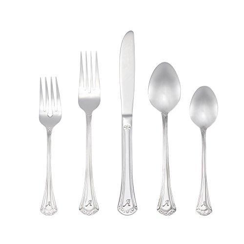 Algopix Similar Product 4 - RiverRidge 46Pc Monogrammed Flatware