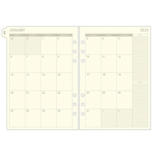 Algopix Similar Product 4 - 2019 Monthly Planner Refill Two Page