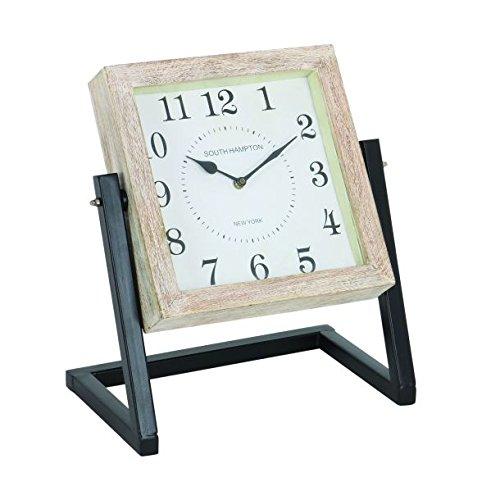 Algopix Similar Product 6 - Benzara Wood Metal Clock with