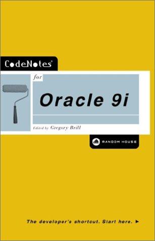 Algopix Similar Product 20 - Codenotes for Oracle 9i