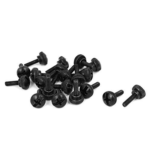 Algopix Similar Product 17 - uxcell M3 x 10mm Knurled Phillips Head