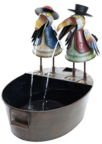 Algopix Similar Product 9 - Benzara BM148435 Metal Crow Fountain