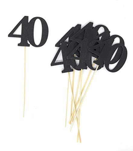 Algopix Similar Product 8 - PaperGala Number 40 Double Sided Gold