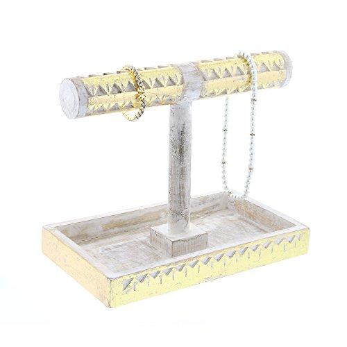 Algopix Similar Product 13 - Benzara Beautiful Designed Wood Jewelry