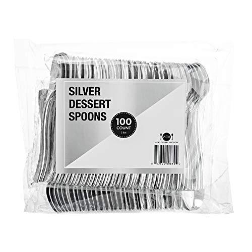 Algopix Similar Product 16 - Disposable Mini Silver Cutlery  100