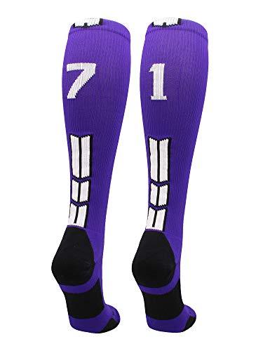 Algopix Similar Product 7 - MadSportsStuff Player Id Number Socks