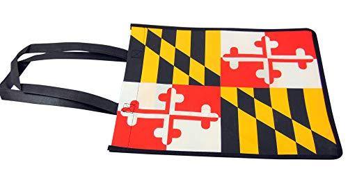 Algopix Similar Product 7 - Maryland State Flag Tote Bag Nylon
