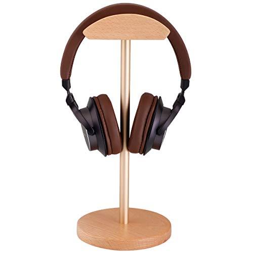 Algopix Similar Product 11 - Headphone Stand Wood TShape Beech