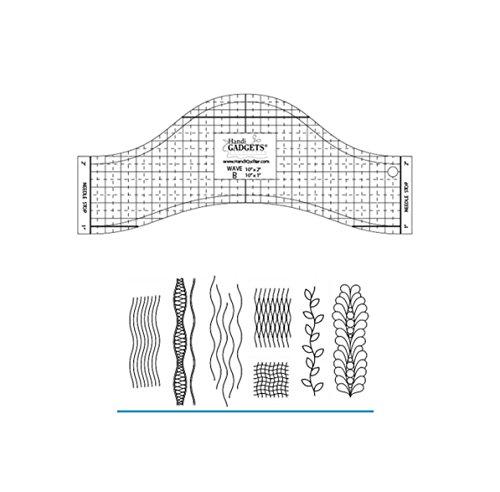 Algopix Similar Product 16 - Handi Quilter, Inc Wave B Ruler Template