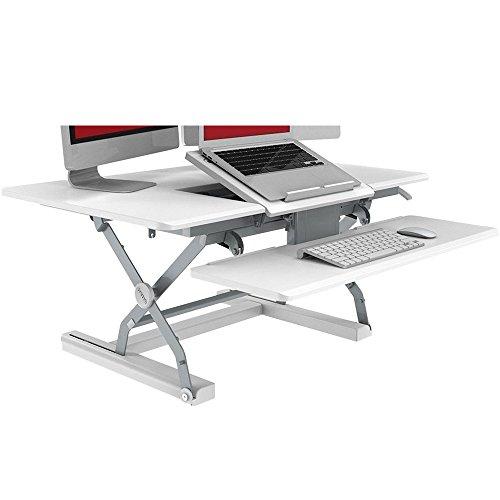Algopix Similar Product 6 - Loctek PL36W 36" Sit-Stand Riser, White