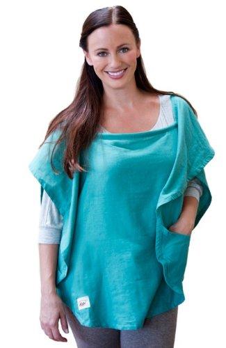 Algopix Similar Product 4 - Poncho Baby Nursing Cover, Oval Emerald