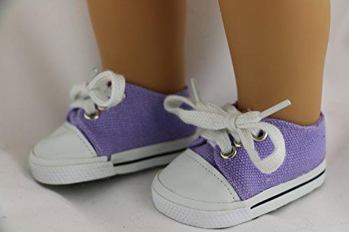 Algopix Similar Product 17 - 18 Cute Pale Purple Tennis Shoes Fits